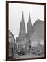 View of Cathedral among Ruins-Fred Ramage-Framed Photographic Print