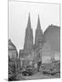 View of Cathedral among Ruins-Fred Ramage-Mounted Photographic Print