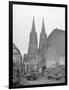 View of Cathedral among Ruins-Fred Ramage-Framed Photographic Print