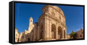 View of Cathedral di San Nicola (Duomo) in Piazza Duomo in Sassari, Sassari, Sardinia-Frank Fell-Framed Stretched Canvas