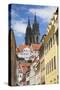 View of Cathedral, Meissen, Saxony, Germany, Europe-Ian Trower-Stretched Canvas