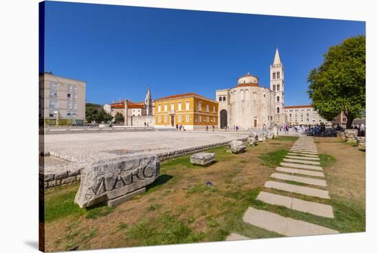 View of Cathedral of St. Anastasia, Zadar, Zadar county, Dalmatia region, Croatia-Frank Fell-Stretched Canvas