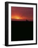 View of Cathedral, Seen Across the Fields of the Beauce Region-null-Framed Giclee Print