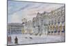 View of Catherine Palace, Built 1751-56, Pushkin-null-Mounted Giclee Print