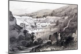 View of Caves, Ajunta, India, 1844-Thomas Colman Dibdin-Mounted Giclee Print