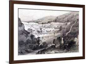 View of Caves, Ajunta, India, 1844-Thomas Colman Dibdin-Framed Giclee Print