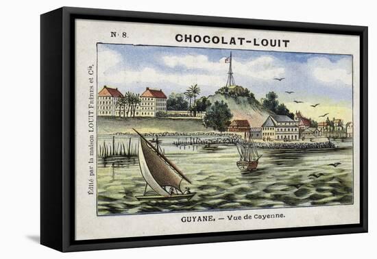 View of Cayenne, French Guiana-null-Framed Stretched Canvas