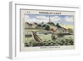 View of Cayenne, French Guiana-null-Framed Giclee Print