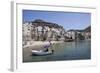 View of Cefalu Beach, Sicily, Italy, Mediterranean, Europe-Oliviero Olivieri-Framed Photographic Print