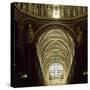 View of Ceiling of Central Aisle and Dome, Cathedral of St Mary of Assumption, Italy-null-Stretched Canvas