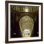 View of Ceiling of Central Aisle and Dome, Cathedral of St Mary of Assumption, Italy-null-Framed Giclee Print