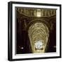 View of Ceiling of Central Aisle and Dome, Cathedral of St Mary of Assumption, Italy-null-Framed Giclee Print