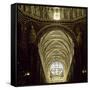 View of Ceiling of Central Aisle and Dome, Cathedral of St Mary of Assumption, Italy-null-Framed Stretched Canvas