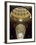 View of Ceiling of Central Aisle and Dome, Cathedral of St Mary of Assumption, Italy-null-Framed Giclee Print