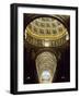 View of Ceiling of Central Aisle and Dome, Cathedral of St Mary of Assumption, Italy-null-Framed Giclee Print