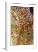 View of Ceiling with Fresco Painting in a Cave Church-Simon Montgomery-Framed Photographic Print