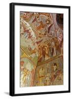 View of Ceiling with Fresco Painting in a Cave Church-Simon Montgomery-Framed Photographic Print