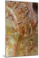 View of Ceiling with Fresco Painting in a Cave Church-Simon Montgomery-Mounted Photographic Print