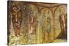 View of Ceiling with Fresco Painting in a Cave Church-Simon Montgomery-Stretched Canvas