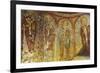 View of Ceiling with Fresco Painting in a Cave Church-Simon Montgomery-Framed Photographic Print