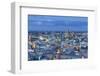 View of Central Hamburg at dusk, Germany-Ian Trower-Framed Photographic Print