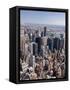 View of Central Manhattan from the Empire State Building-Tom Grill-Framed Stretched Canvas
