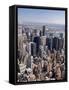 View of Central Manhattan from the Empire State Building-Tom Grill-Framed Stretched Canvas