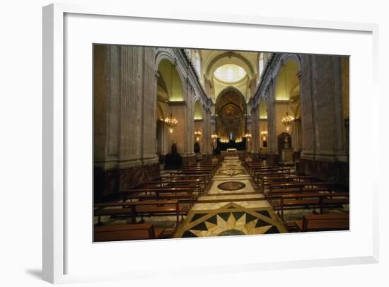 View of Central Nave, Catania Cathedral, Catania, Sicily, Italy, 11th-18th Century-null-Framed Giclee Print