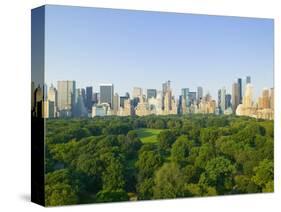 View of Central Park Southwest from Hot Air Balloon-Andria Patino-Stretched Canvas