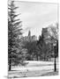 View of Central Park with a Squirrel running around on the Snow-Philippe Hugonnard-Mounted Photographic Print