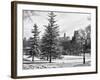 View of Central Park with a Squirrel running around on the Snow-Philippe Hugonnard-Framed Photographic Print