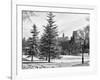 View of Central Park with a Squirrel running around on the Snow-Philippe Hugonnard-Framed Photographic Print