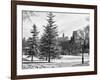 View of Central Park with a Squirrel running around on the Snow-Philippe Hugonnard-Framed Photographic Print