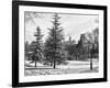 View of Central Park with a Squirrel running around on the Snow-Philippe Hugonnard-Framed Photographic Print