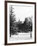 View of Central Park with a Squirrel running around on the Snow-Philippe Hugonnard-Framed Photographic Print