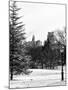View of Central Park with a Squirrel running around on the Snow-Philippe Hugonnard-Mounted Photographic Print