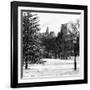 View of Central Park with a Squirrel running around on the Snow-Philippe Hugonnard-Framed Photographic Print