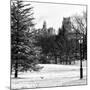 View of Central Park with a Squirrel running around on the Snow-Philippe Hugonnard-Mounted Photographic Print