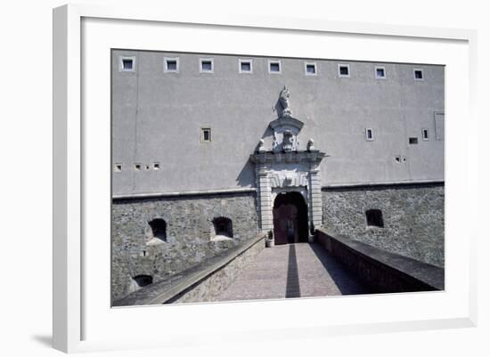 View of Cerveny Kamen Castle, Near Casta, Slovakia-null-Framed Giclee Print