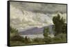 View of Chalet De Chenes, Bellvue, Geneva, 1857 (Oil on Canvas)-Jean Baptiste Camille Corot-Framed Stretched Canvas