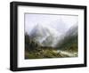 View of Chamonix and Mont Blanc-Joseph Jansen-Framed Giclee Print