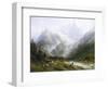 View of Chamonix and Mont Blanc-Joseph Jansen-Framed Giclee Print