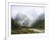 View of Chamonix and Mont Blanc-Joseph Jansen-Framed Giclee Print