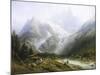 View of Chamonix and Mont Blanc-Joseph Jansen-Mounted Giclee Print