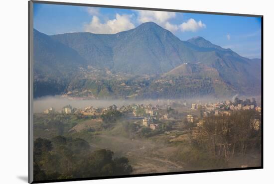 View of Champa Devi, a sacred mountain from Sneha's Care, Bhaisipati, Kathmandu, Nepal, Himalayas,-Thomas L. Kelly-Mounted Photographic Print