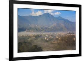 View of Champa Devi, a sacred mountain from Sneha's Care, Bhaisipati, Kathmandu, Nepal, Himalayas,-Thomas L. Kelly-Framed Photographic Print