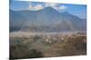 View of Champa Devi, a sacred mountain from Sneha's Care, Bhaisipati, Kathmandu, Nepal, Himalayas,-Thomas L. Kelly-Mounted Photographic Print