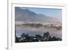 View of Champa Devi, a sacred mountain from Sneha's Care, Bhaisipati, Kathmandu, Nepal, Himalayas,-Thomas L. Kelly-Framed Photographic Print