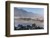 View of Champa Devi, a sacred mountain from Sneha's Care, Bhaisipati, Kathmandu, Nepal, Himalayas,-Thomas L. Kelly-Framed Photographic Print