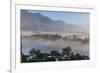 View of Champa Devi, a sacred mountain from Sneha's Care, Bhaisipati, Kathmandu, Nepal, Himalayas,-Thomas L. Kelly-Framed Photographic Print